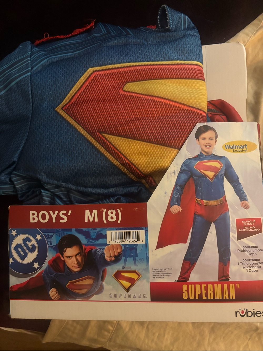 DC Boys Superhero Costume in Blue, Red, and Yellow